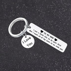 "For my husband I love you" keychain