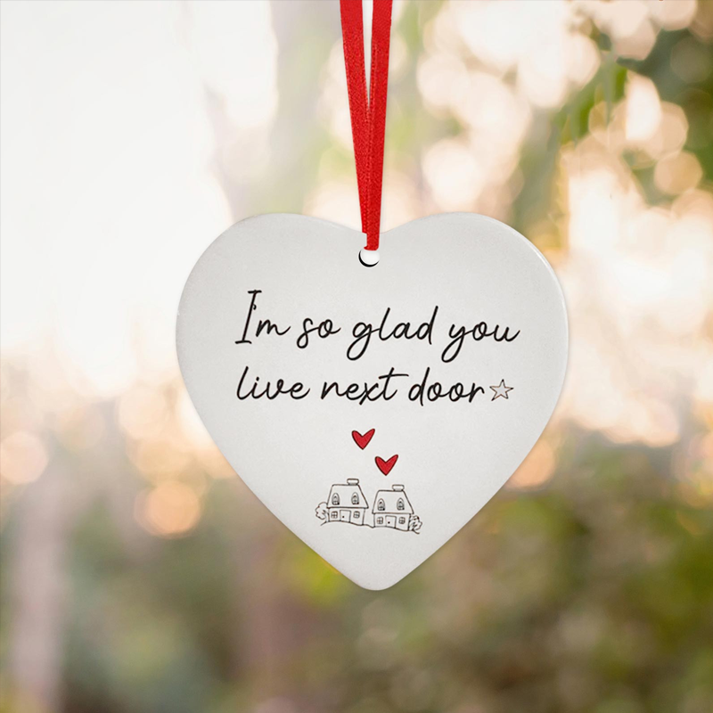 Christmas Heart Hanging Ornament