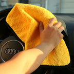 Car towel made of microfiber