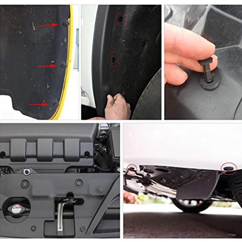 Universal Car Plastic Fender Fastening Clips (150 Pieces)