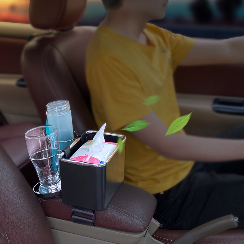 Car armrest storage box