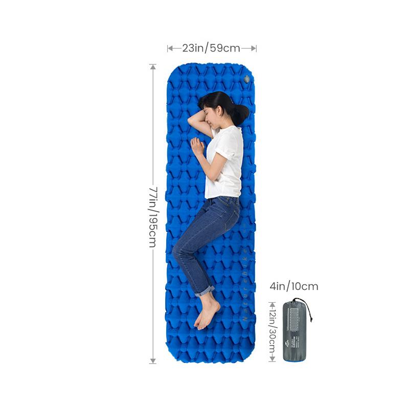 Camping carpet with air mattress