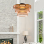 Modern Glass Pendant Lamp in Bauhaus Style - AuroraSphere