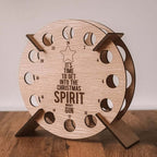 Christmas Advent Calendar Tree | Wooden Beer & Wine Holder | Reusable Birch Wood