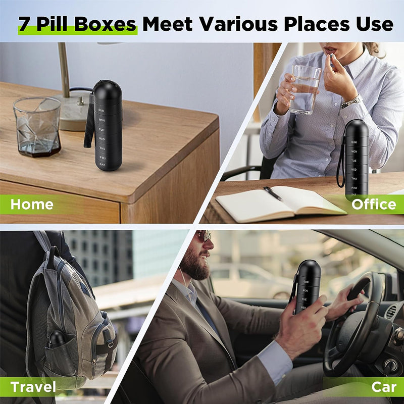 7 Days Portable Pill Organizer for Travel