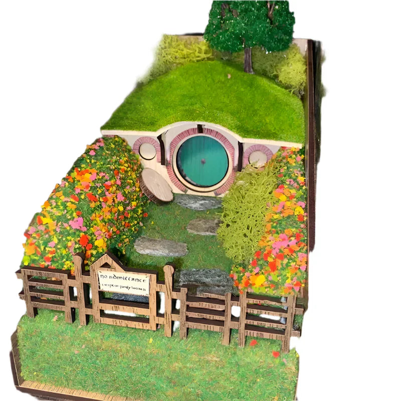 Handcrafted decorative book holders with micro landscape design