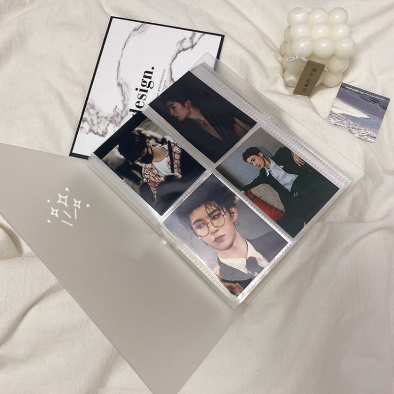 Simple transparent jewelry album storage bag