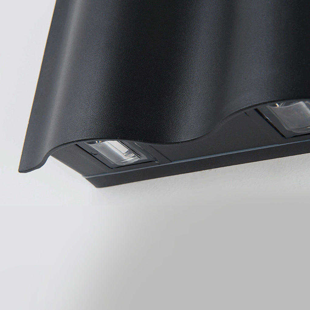 Waterproof LED Wall Lamps with Curved Design and Up-Down Effect