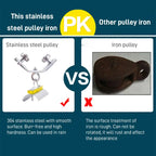 Angle Iron Track Hanging Line Pulley