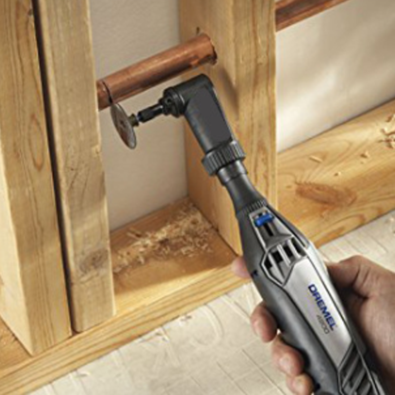 Right angle converter connection for power tools