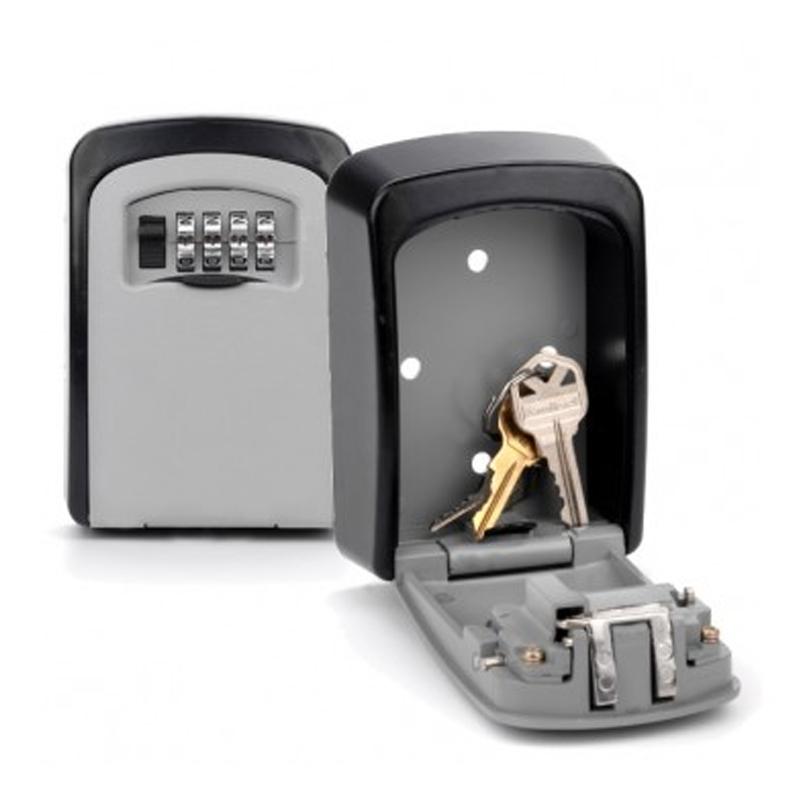 Wall key box with password