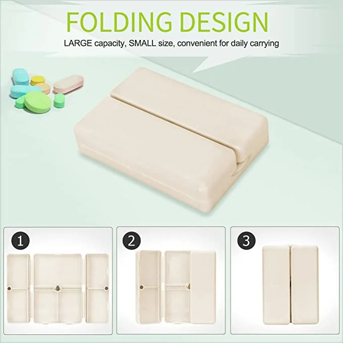 7 Compartments Portable Medication Organizer