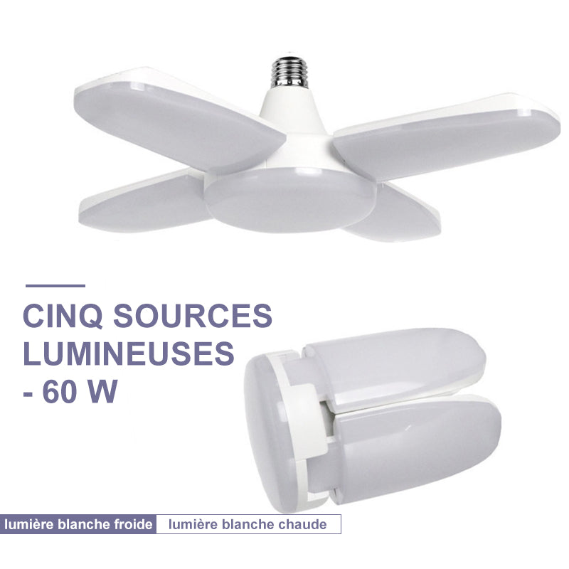 Foldable deformable universal garage lamp