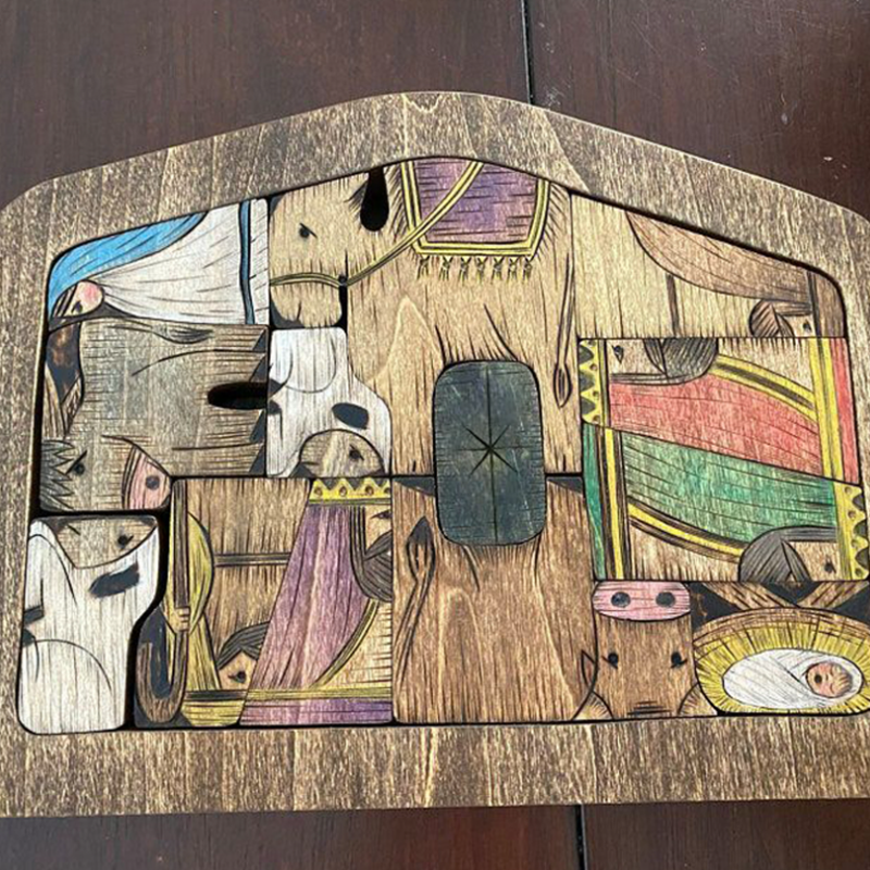 Wooden Jesus Puzzle Set