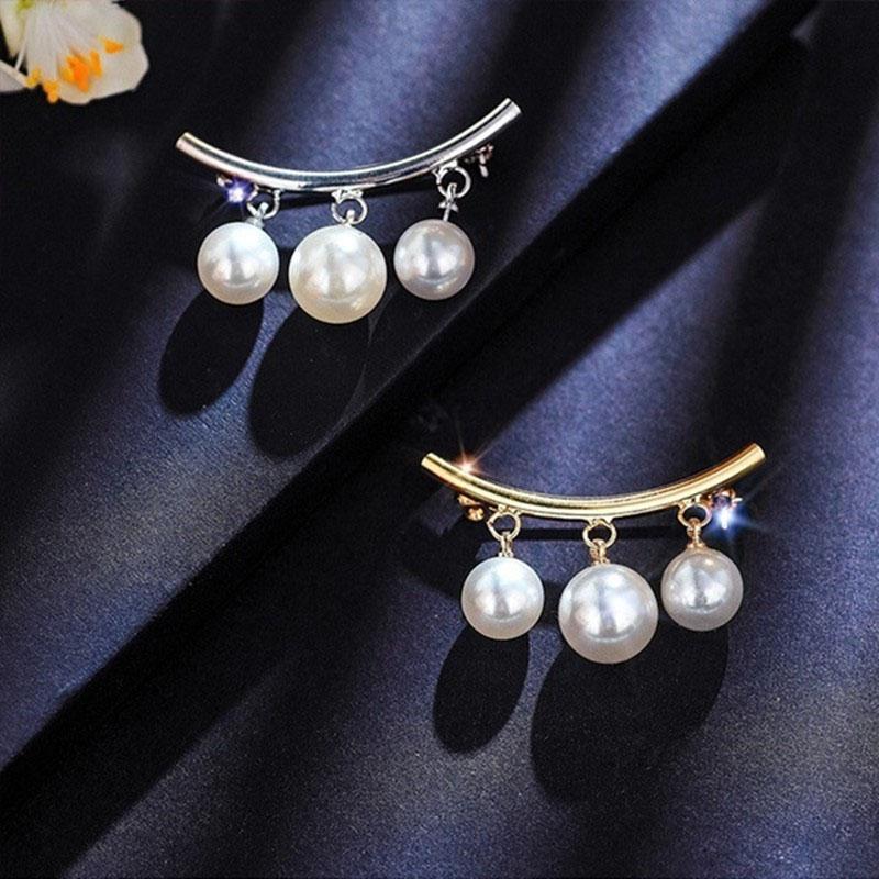 Nail-free pearl scarf ring waist buckle