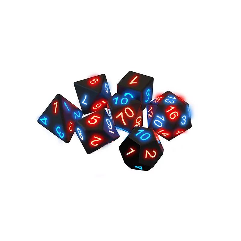Polyhedral Glowing Dice Set (7 pcs)