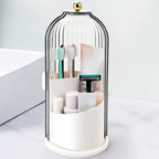 Sliding cover toothbrush storage box