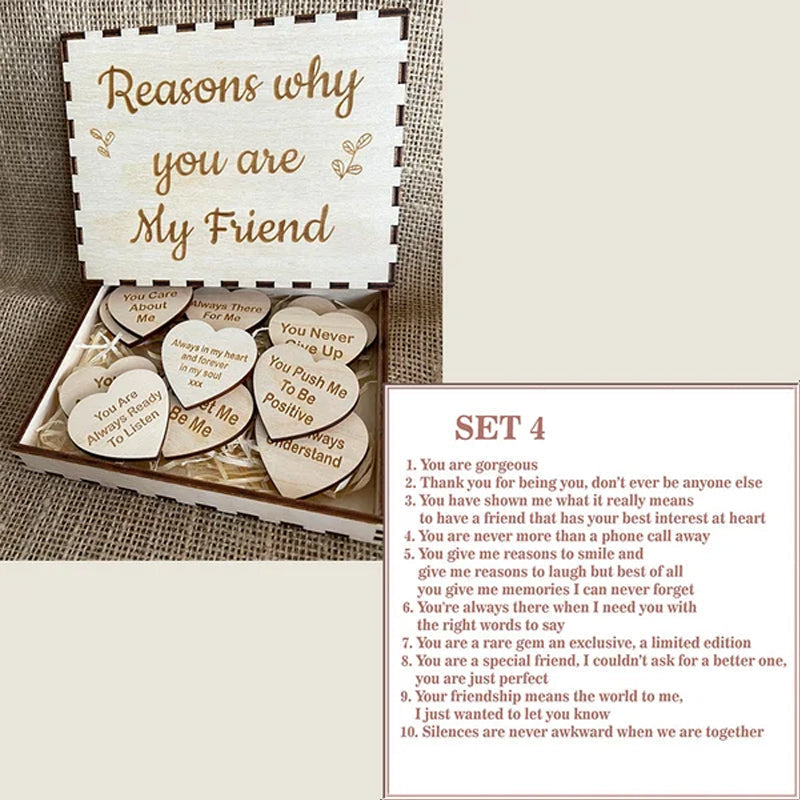 "Reasons why you are my friend" Friendship gift