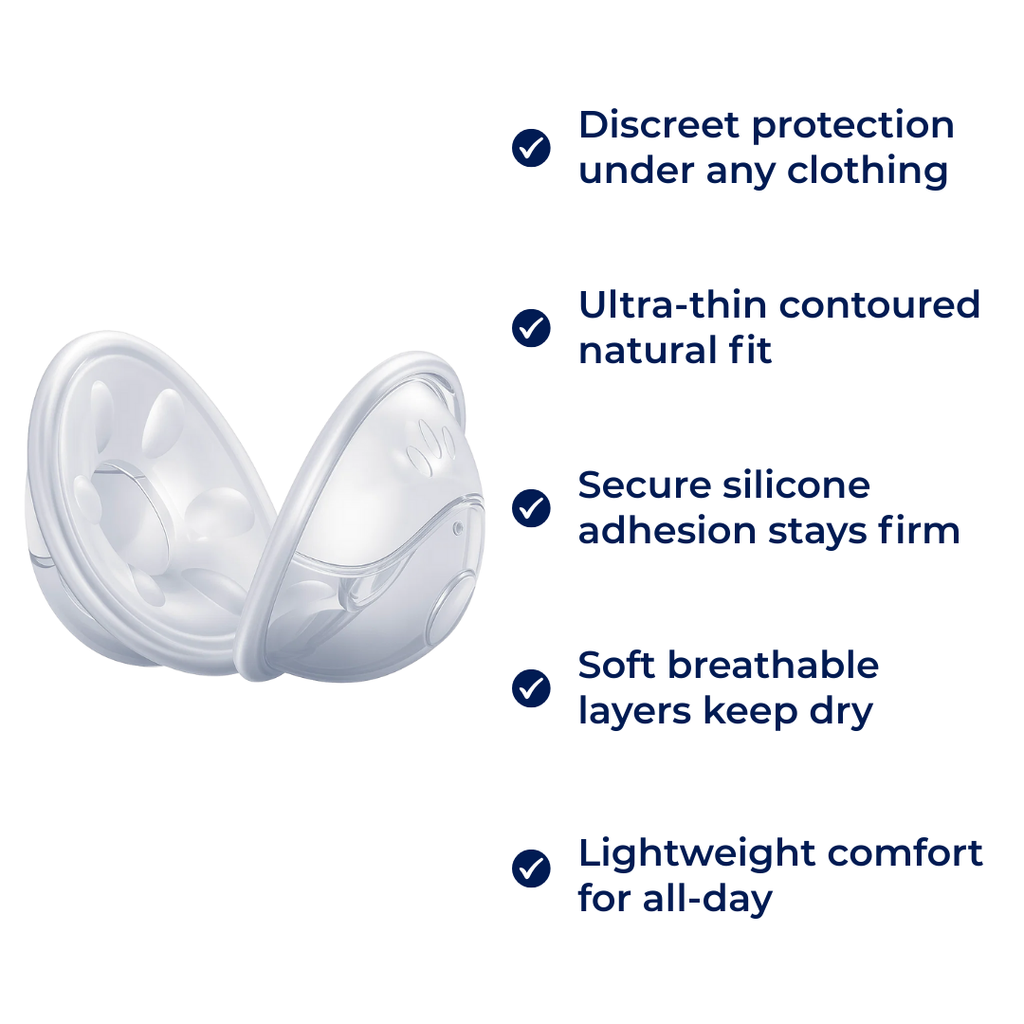 Silicone Adhesion – Thin Reusable – Discreet Leak Protection – Washable Comfort For Nursing Mums