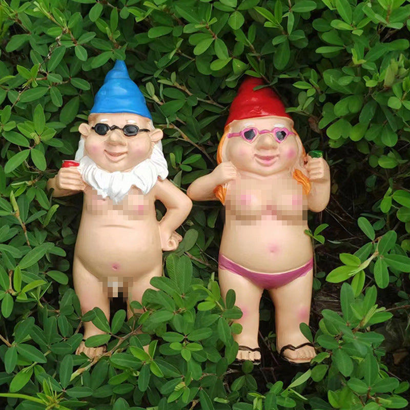 Cheeky Garden Gnome Funny Statue