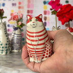 Dotted Cat Vase