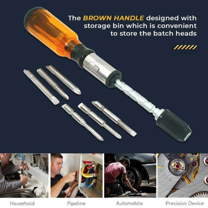 Automatic Spiral Ratchet Screwdriver Set