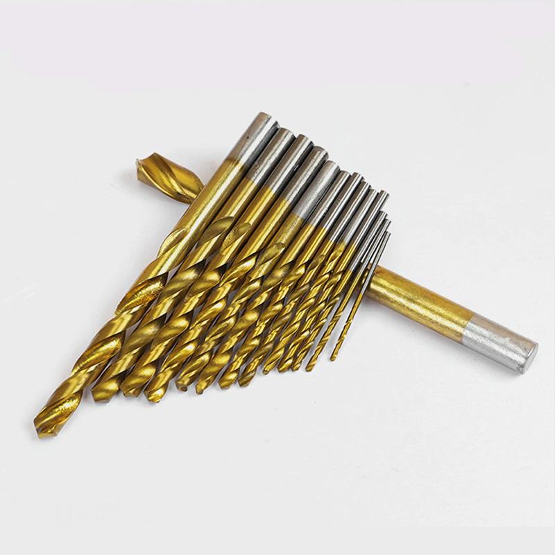 Steel titanium-coated twist drill (99 pieces)