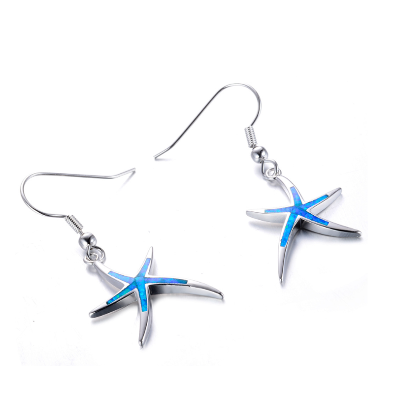 Starfish Earrings with Rings