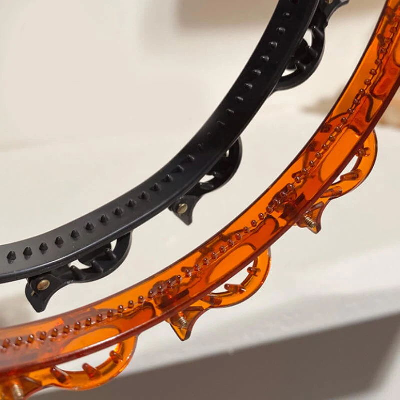 Headband with fringe clip