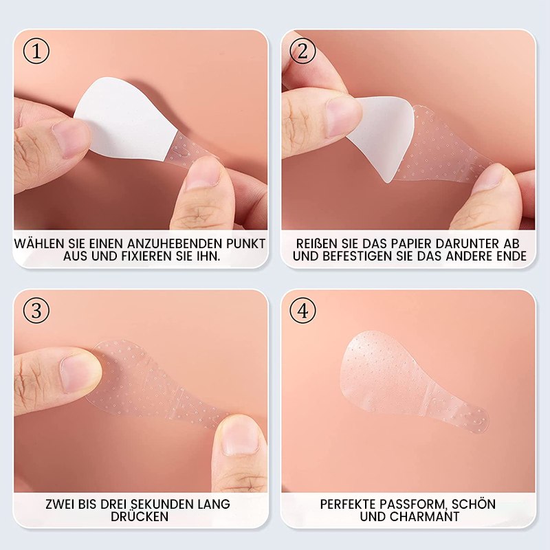 Waterproof and invisible facelift stickers, 120 pieces