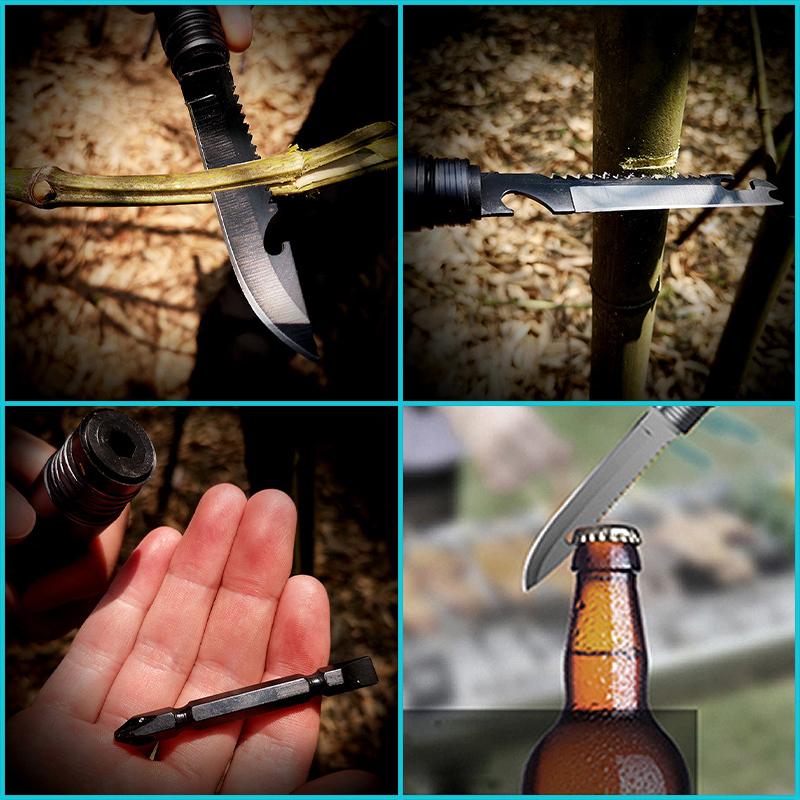 Multifunctional collapsible hiking pole