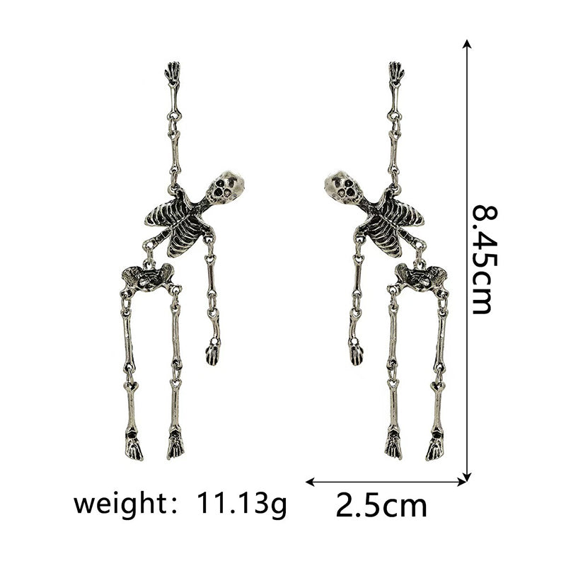 Halloween decorative skull earrings