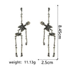 Halloween decorative skull earrings