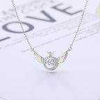 Angel Wing Rhinestone Necklace