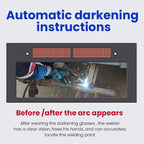 Automatic variable photoelectric welding glasses