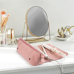 Hair tools travel bag and heat-resistant mat