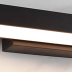 Modern LED Wall Lamp with Motion Sensor and Black Housing