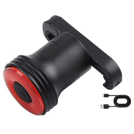 Smart Rechargeable Bike Tail Light with Brake Sensing and Waterproof Design
