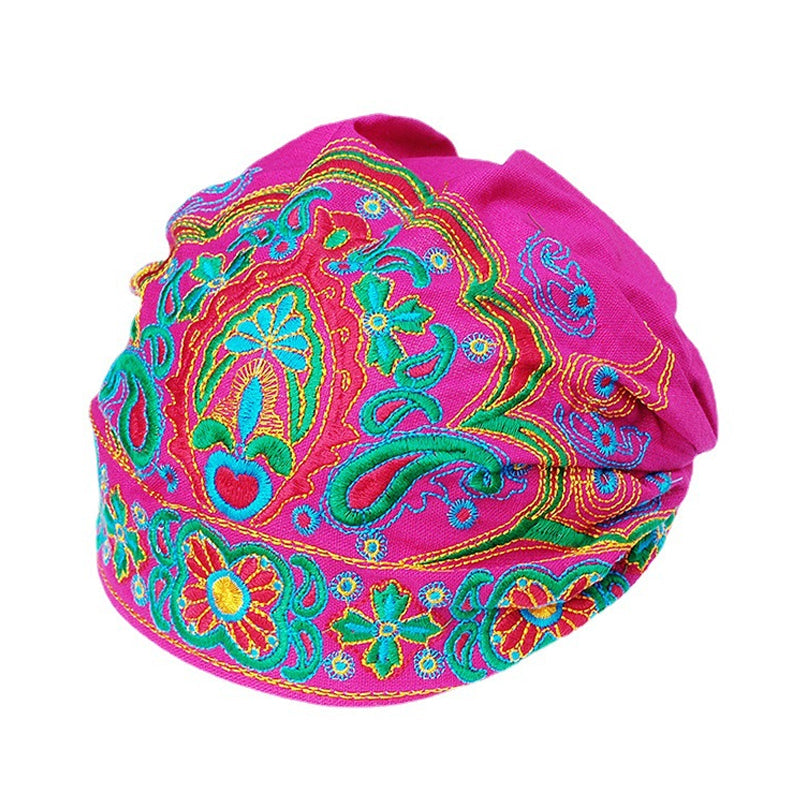 Ethnically embroidered turban