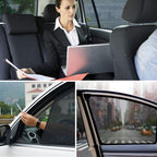 Magnetic holder for car window shade dispenser
