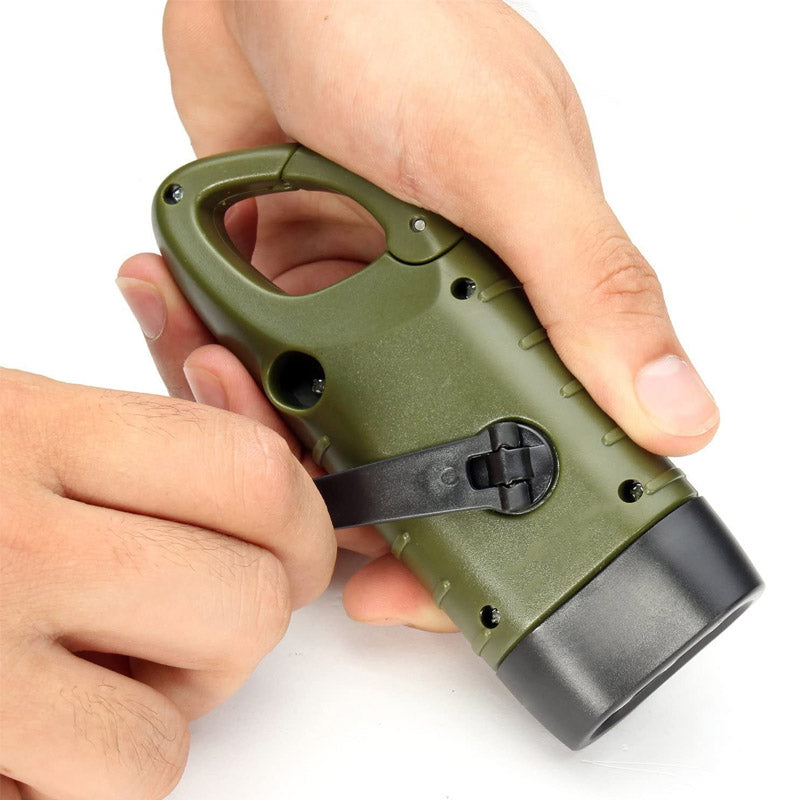 Handcrank Solar-powered Flashlight