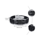 Silicone bracelet with stainless steel plate