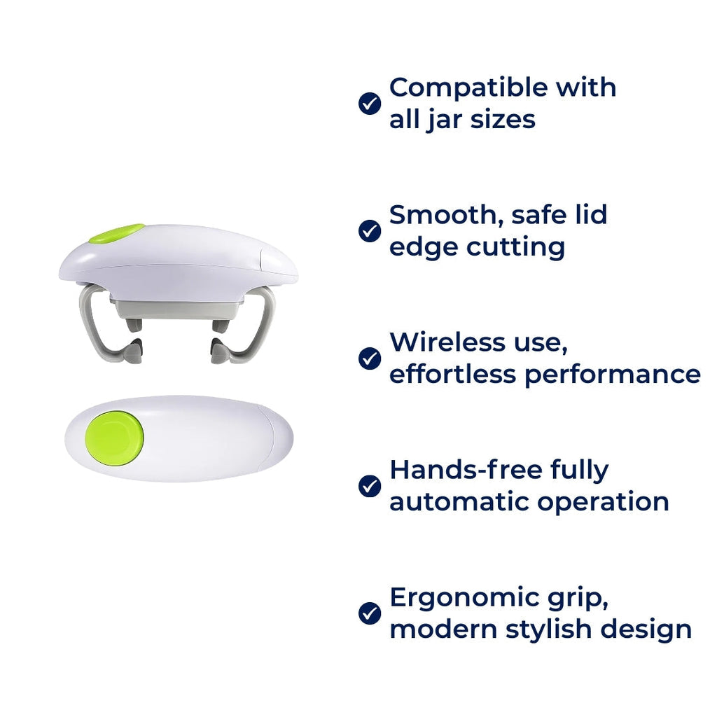Smooth Edge Safety – Battery Powered – One‑Touch Ease – Prevents Cuts – Ideal for Seniors & Cooks