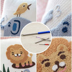 Embroidery Punch Needle Set of 7 for Continuous Threading and Craft Projects