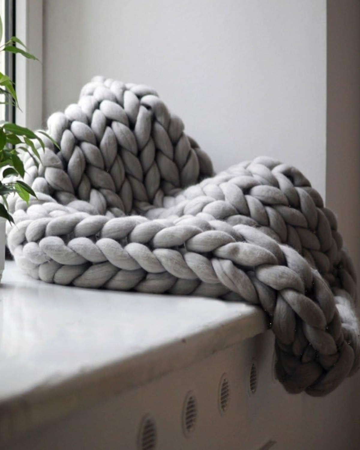 Knitted Asymmetrical Women's Sweater