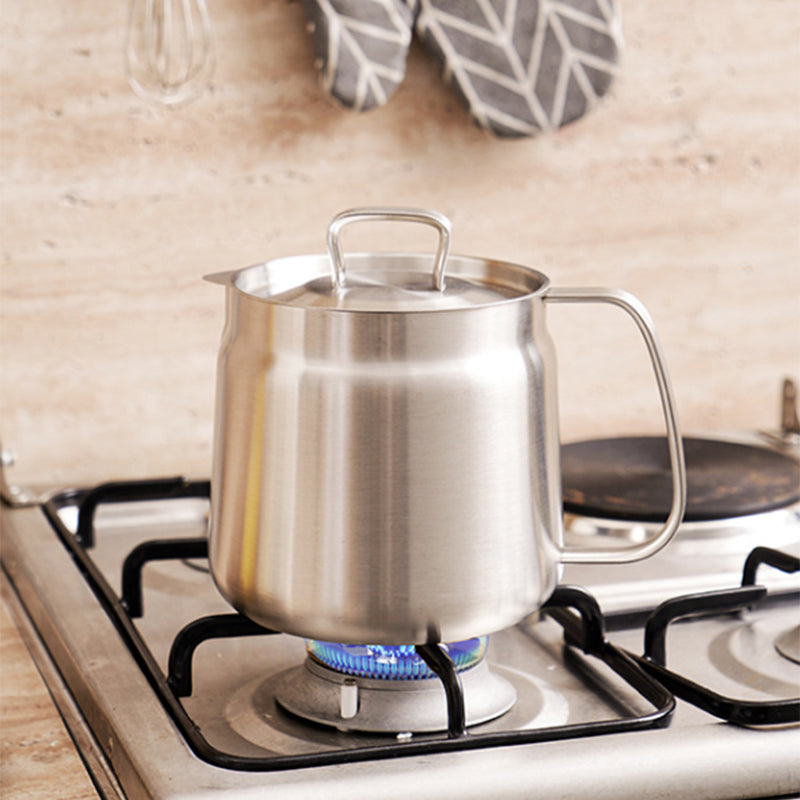 2-in-1 304 Stainless Steel Multifunctional Oil Filter Pot