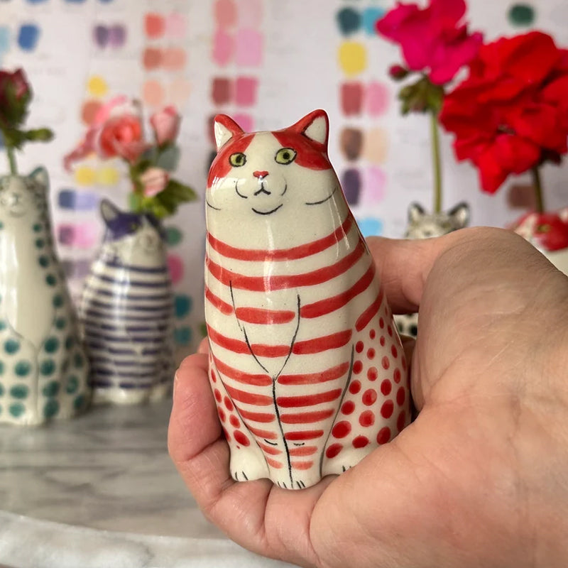 Dotted Cat Vase