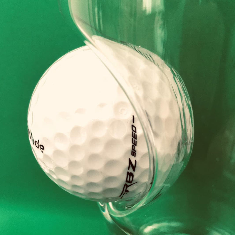 Golf ball pint glass