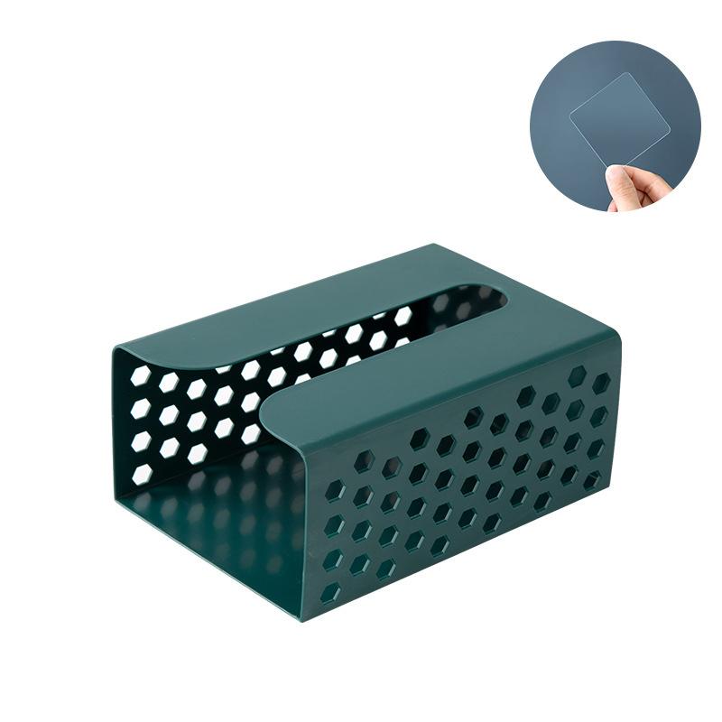Wall-mounted hollow tissue box