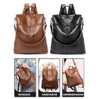 Rucksack with large capacity - Full leather